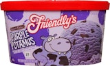 Friendly's Purple Potamus Ice Cream
